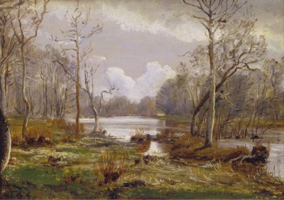 Inundación del Suså, Herlufsholm de P. C. Skovgaard